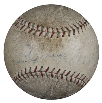Babe Ruth & Lou Gehrig Signed Official Spalding Baseball (PSA/DNA)